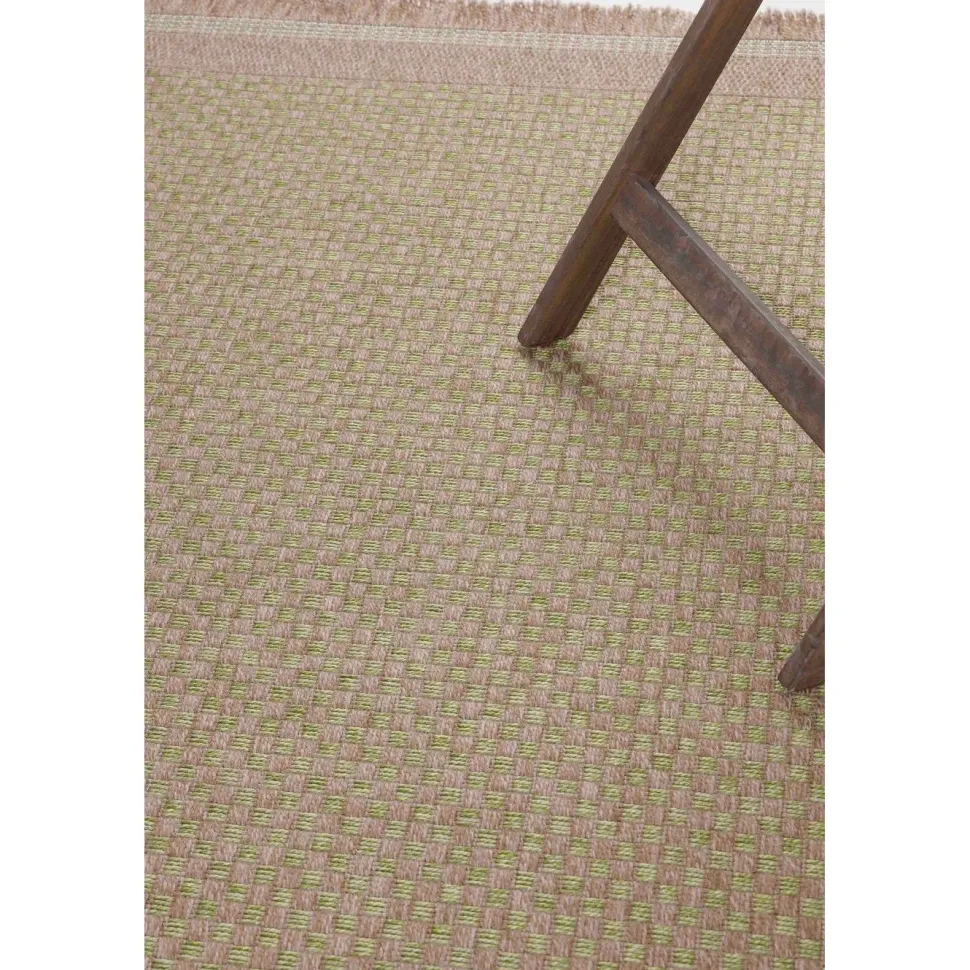 Matto Linento Kottby 200x290 cm vihreä/roosa