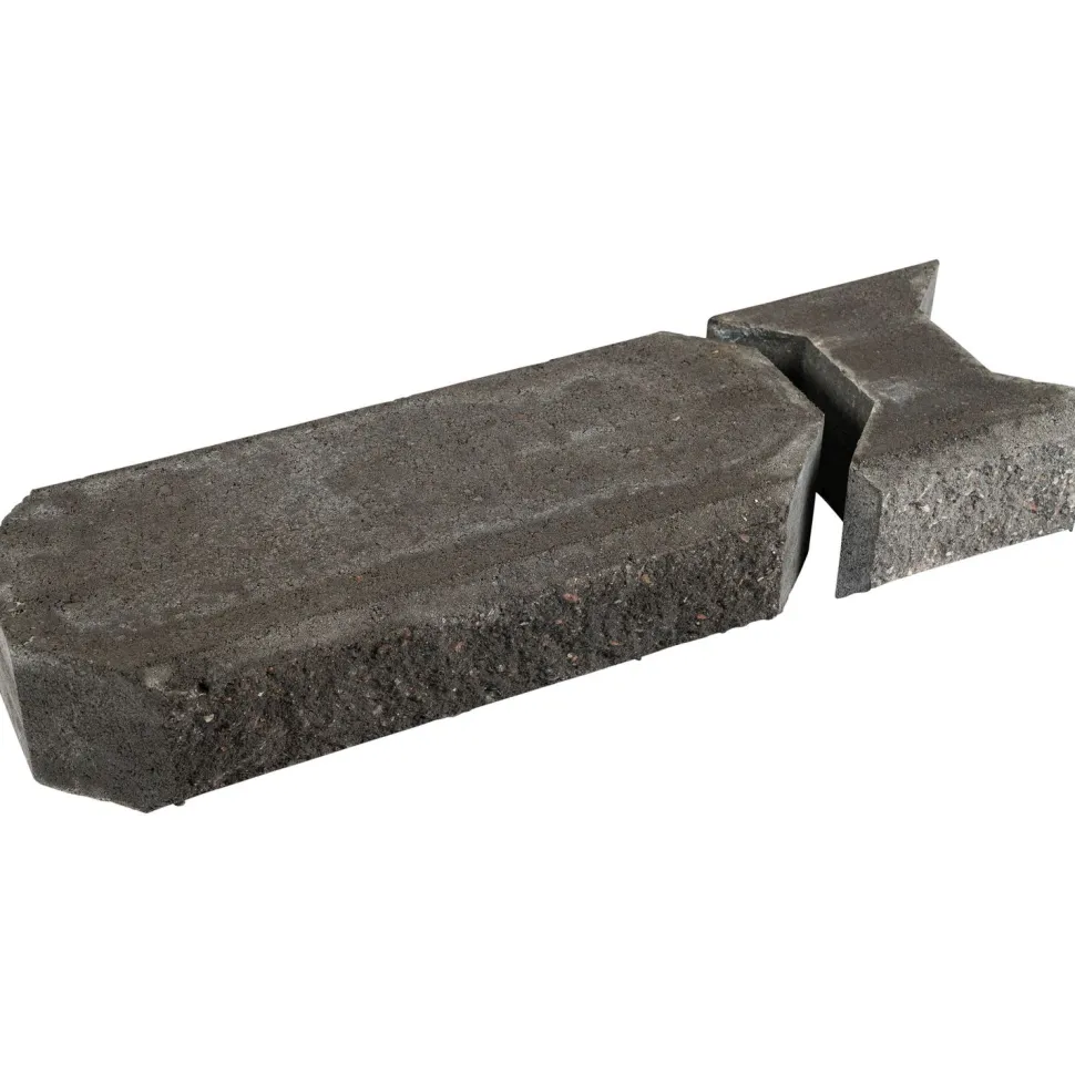 Muurikivi Beto-vallimuuri kansipari 560x200x100 mm musta