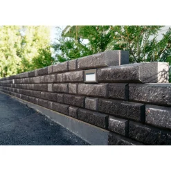 Muurikivi Beto-vallimuuri kansipari 560x200x100 mm musta