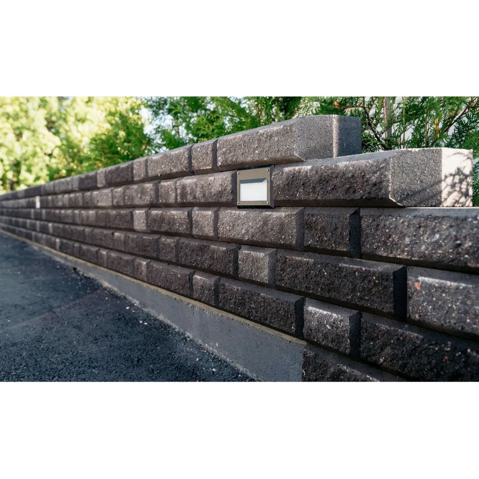 Muurikivi Beto-vallimuuri peruspari 560x200x100 mm musta