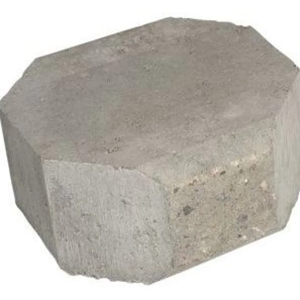 Muurikivi Rudus Aitakivi kansipääty 200x200x100 mm sileä harmaa