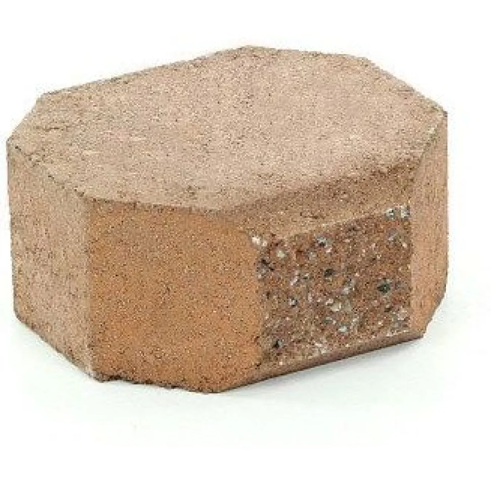 Muurikivi Rudus Aitakivi kansipääty 200x200x100 mm sileä hiekanruskea