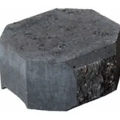 Muurikivi Rudus Aitakivi kansipääty 200x200x100 mm sileä musta