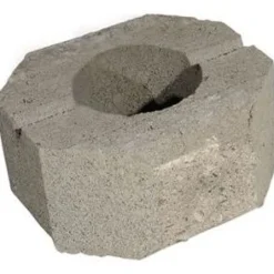 Muurikivi Rudus Aitakivi päätykivi 200x200x100 mm sileä harmaa