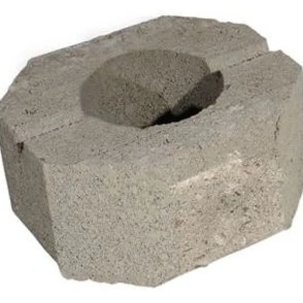 Muurikivi Rudus Aitakivi päätykivi 200x200x100 mm sileä harmaa