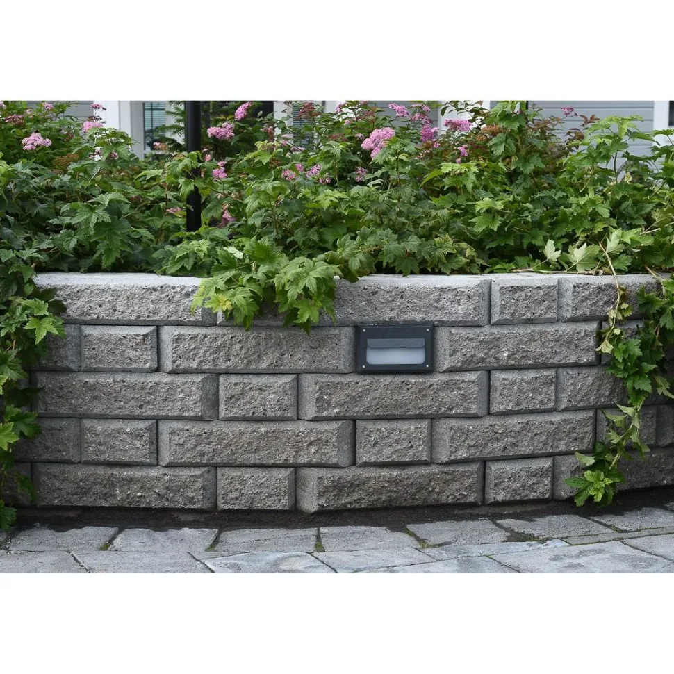 Muurikivi Rudus Aitakivi päätykivi 200x200x100 mm sileä harmaa
