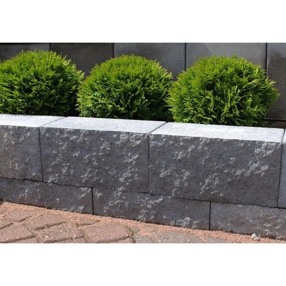 Muurikivi Rudus Antikko 330x165x165 mm profiloitu harmaa