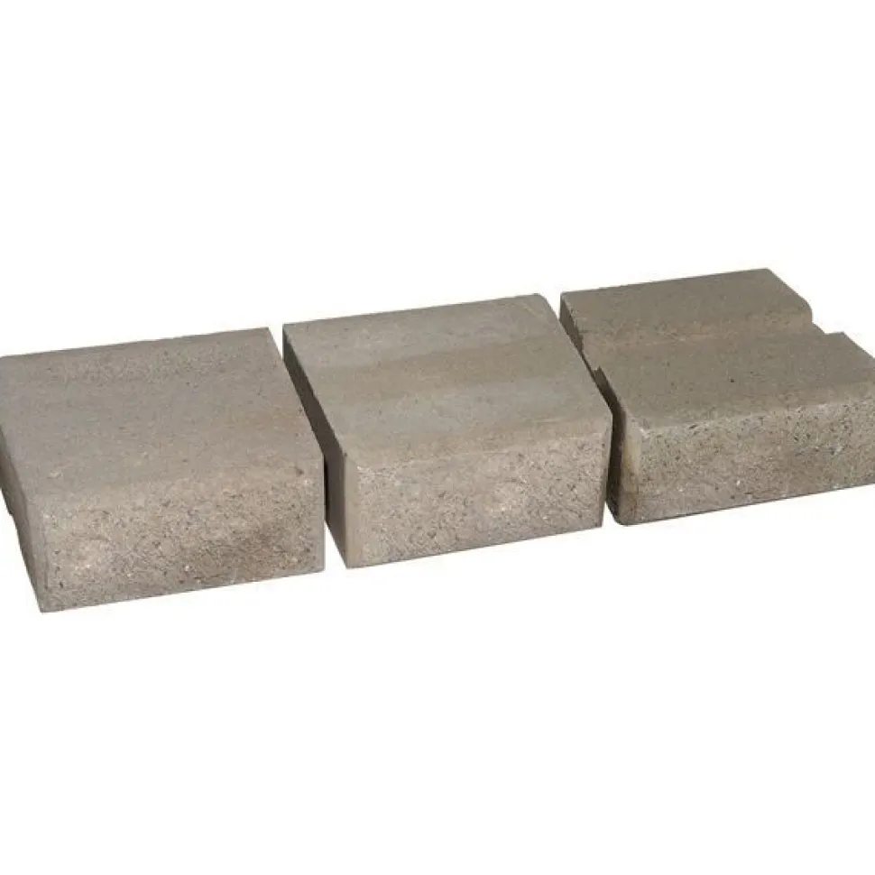 Muurikivi Rudus Muurikko kaarrekivet 235x235x100 mm sileä harmaa