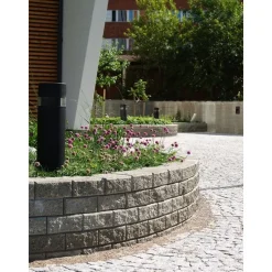 Muurikivi Rudus Muurikko kaarrekivet 235x235x100 mm sileä harmaa