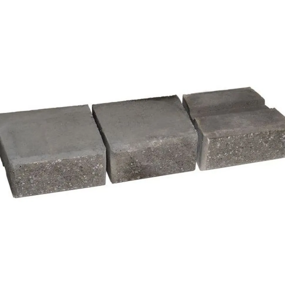 Muurikivi Rudus Muurikko kaarrekivet 235x235x100 mm sileä musta