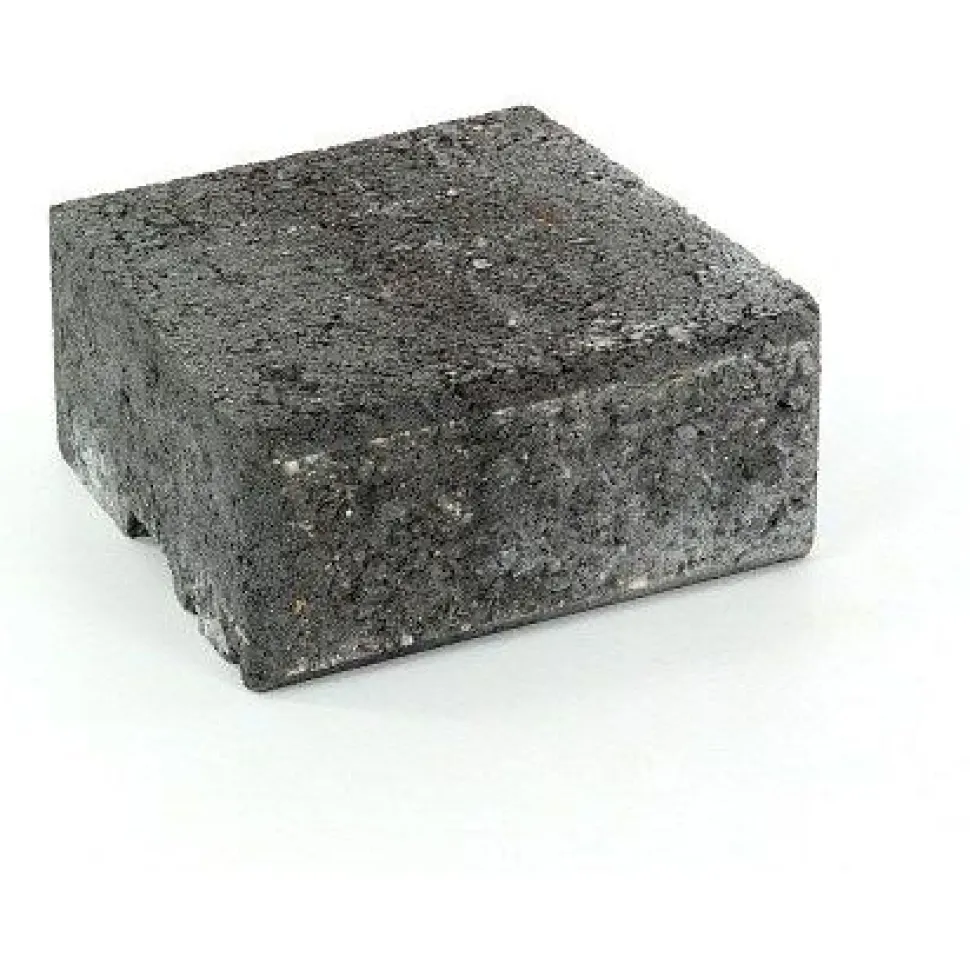 Muurikivi Rudus Muurikko kansikivi 235x235x100 mm sileä musta