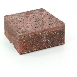 Muurikivi Rudus Muurikko kansikivi 235x235x100 mm sileä punamusta