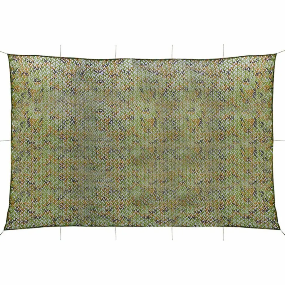Naamiointiverkko säilytyslaukulla, 4x6m, vihreä
