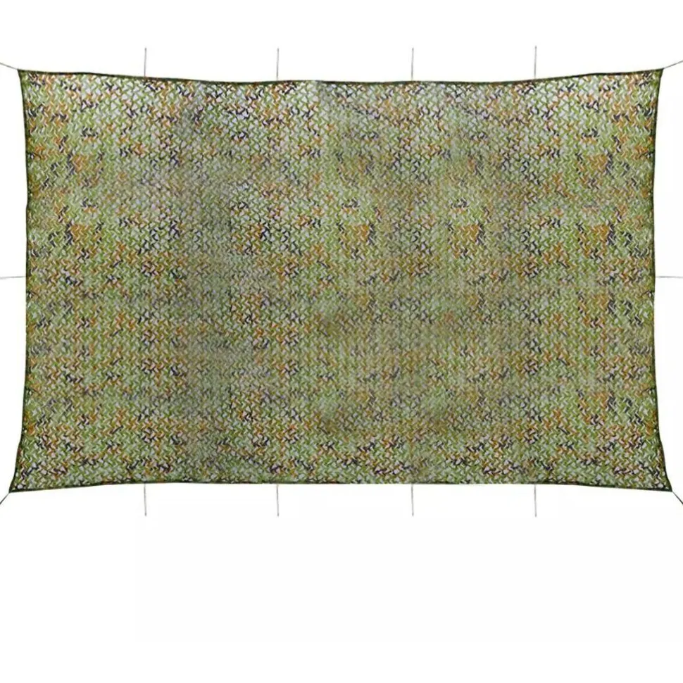 Naamiointiverkko säilytyslaukulla, 6x8m, vihreä