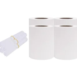 Näkösuojat 4 kpl PVC 35x0,19 m valkoinen