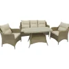 Oleskeluryhmä Baltic Garden Bristol, 3+1+1-istuttava, beige