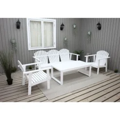 Oleskeluryhmä Baltic Garden Kungshamn 5-istuttava valkoinen