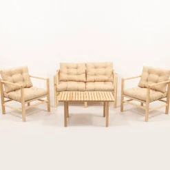 Oleskeluryhmä Linento Garden MY028, 4-istuttava, beige