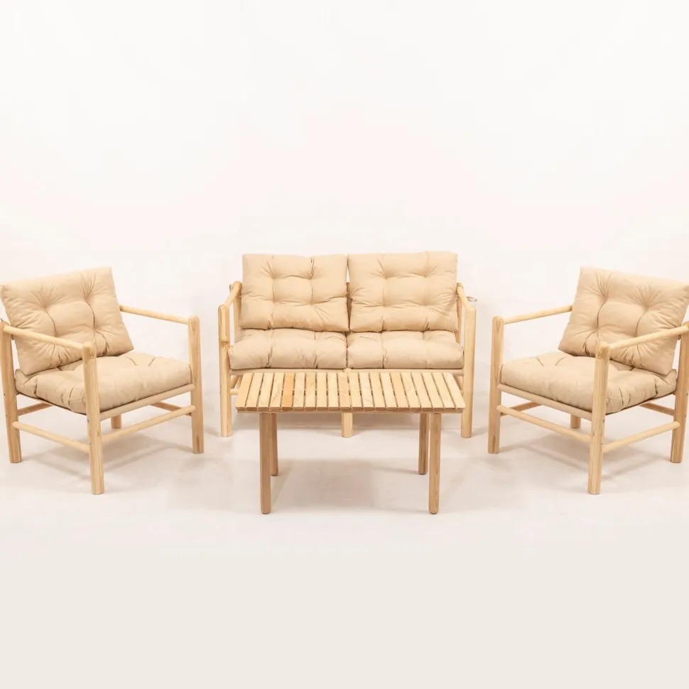 Oleskeluryhmä Linento Garden MY028, 4-istuttava, beige
