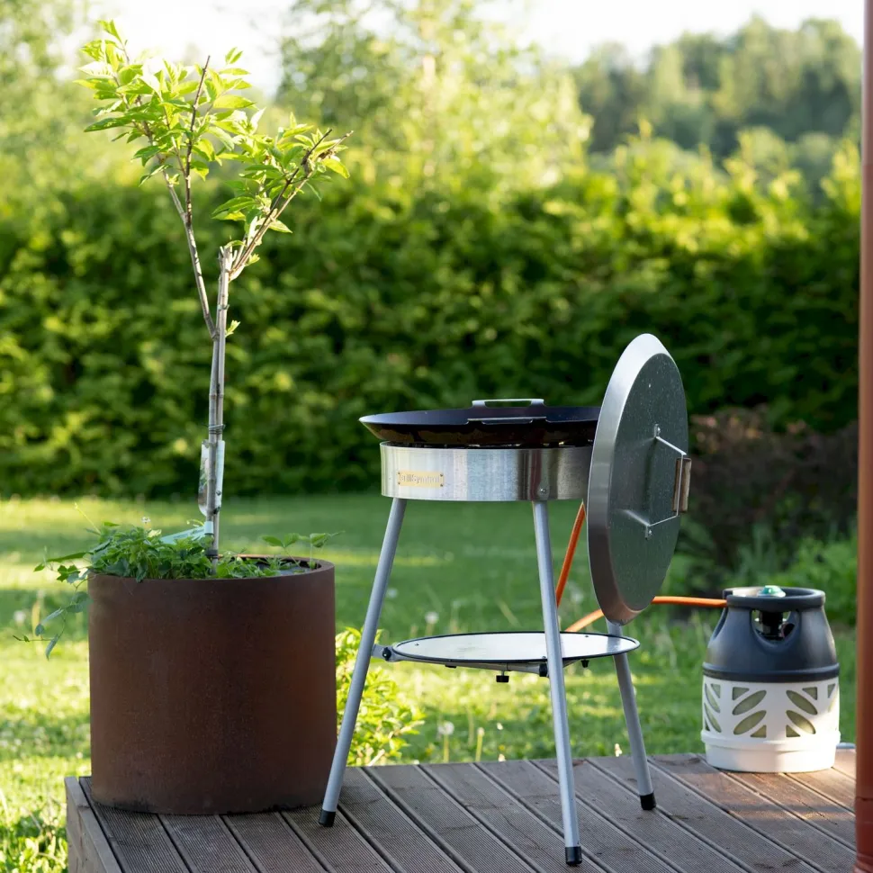 Paellasetti GrillSymbol Expert-580 Ø58 cm D-400 kaasupoltin säädinletkusetti
