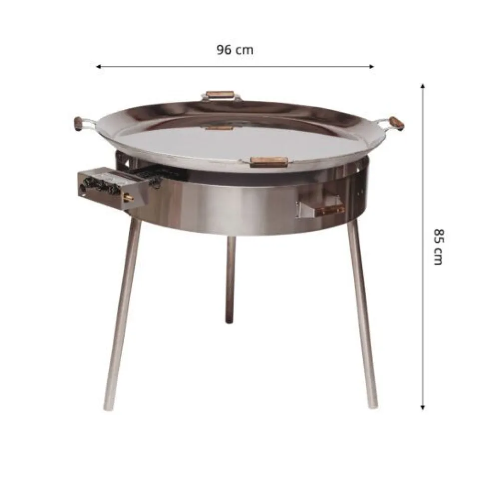 Paellasetti GrillSymbol PRO-960 Ø 96 cm B-600 kaasupoltin säädinletkusetti