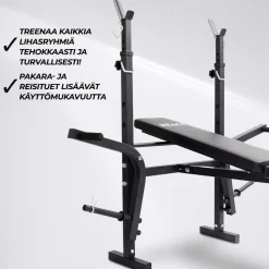 Painonnostopenkki React Multifunction säädettävä max. 160 kg