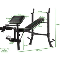 Painonnostopenkki Tunturi WB40 Compact Width min. 165 cm tangolle