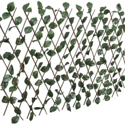 Pajusäleikköaidat 5 kpl keinotekoisilla lehdillä 180x60 cm