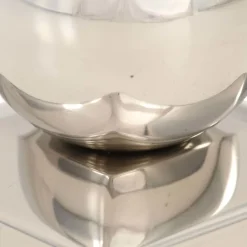 Pallon muotoiset tolpan kärjet 6 kpl ruostumaton teräs 91x91 mm
