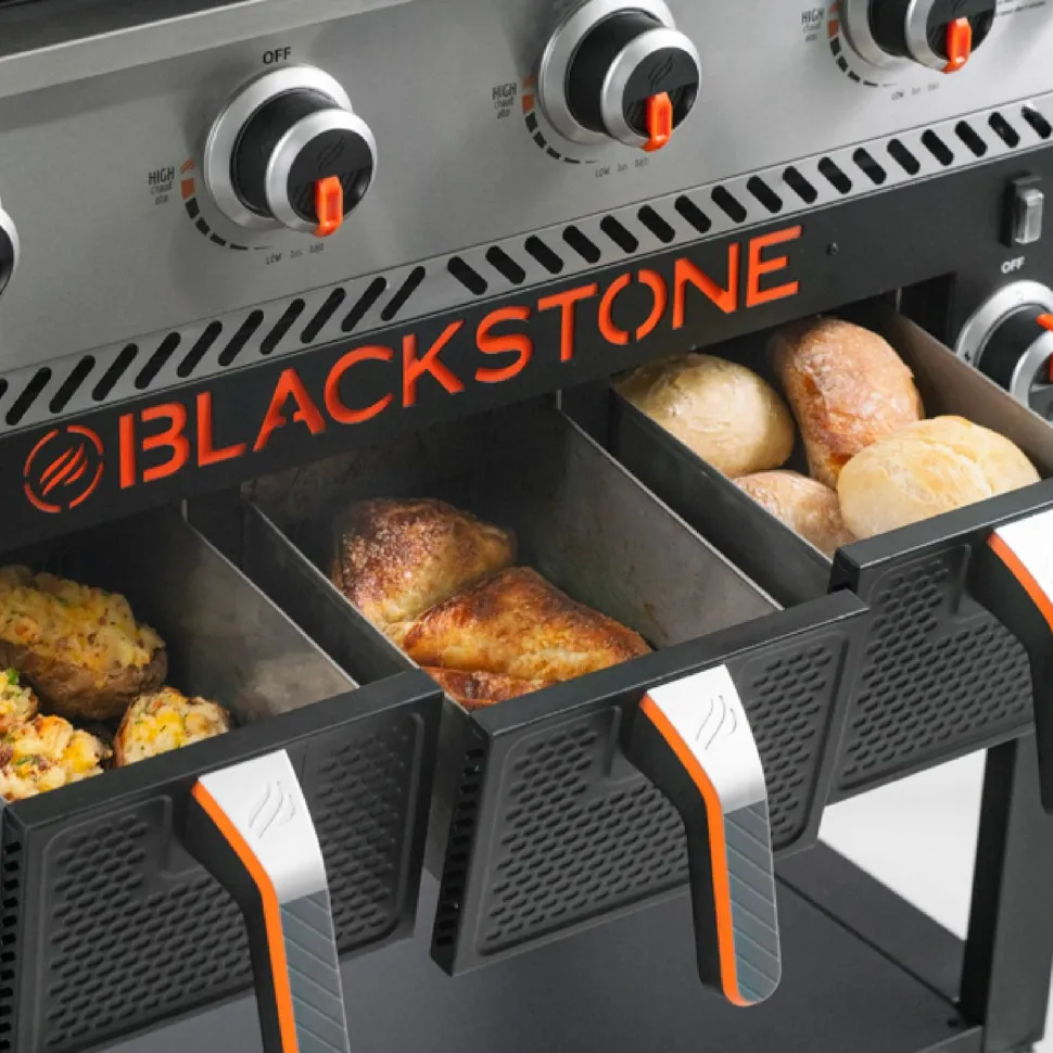 Parilagrilli Blackstone 36", sis. Airfryer, kaasu, 4 poltinta
