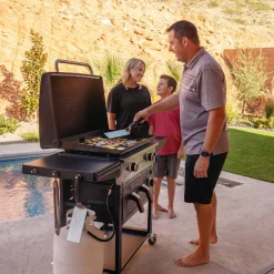 Parilagrilli Blackstone 28", sis. Airfryer, kaasu, 2 poltinta