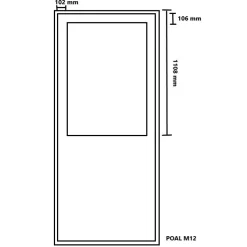 Parvekepariovi alumiinipinnalla Kaskipuu POAL M12 1.0 mittatilausovi