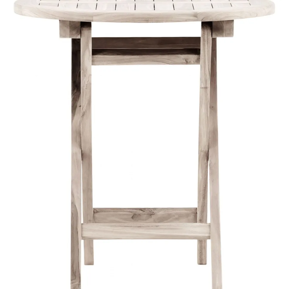 Parvekepöytä Venture Home Kenya, ø70cm, vaalea puu