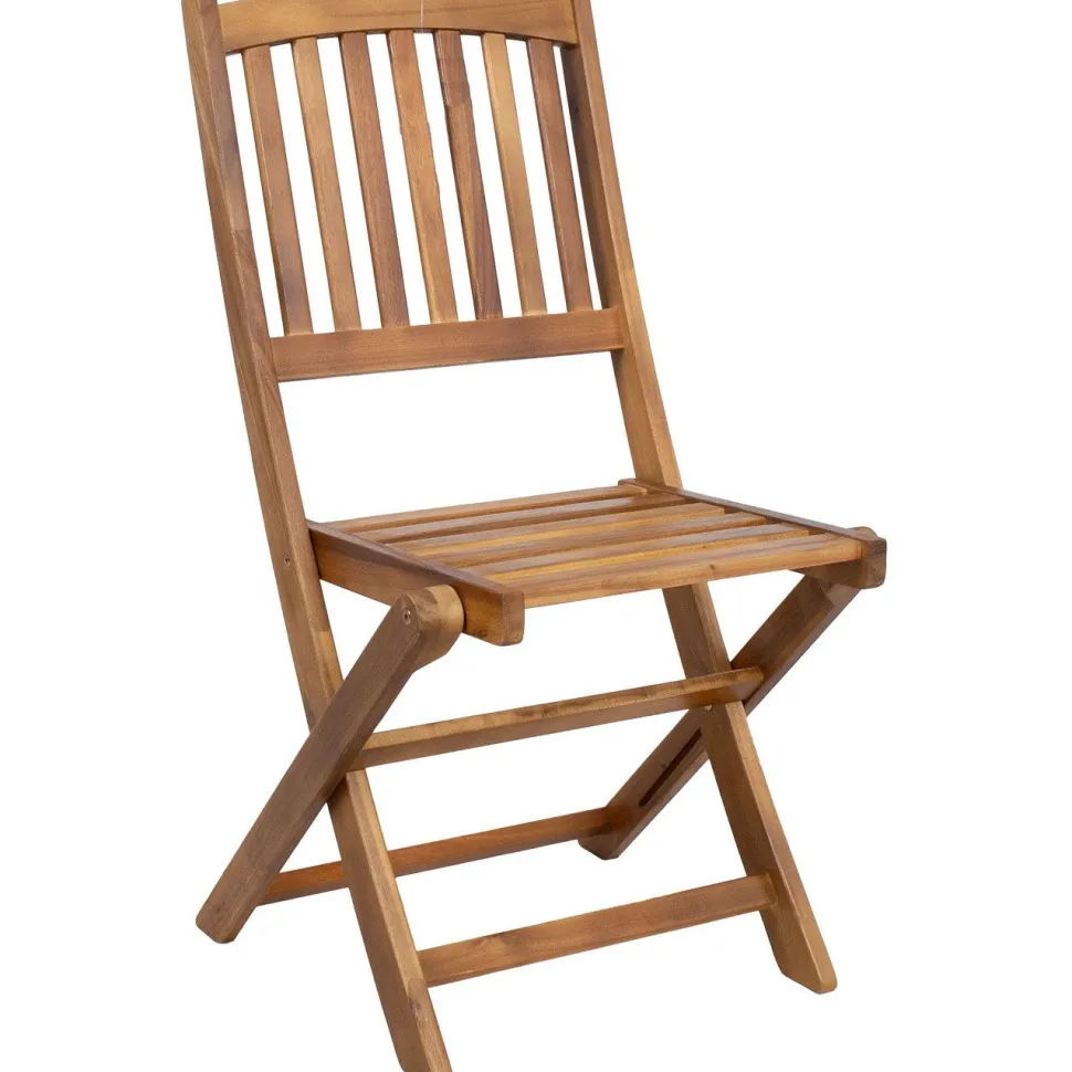 Parvekeryhmä Home4You GWEN Ø60 cm pöytä ja 2 tuolia, ruskea