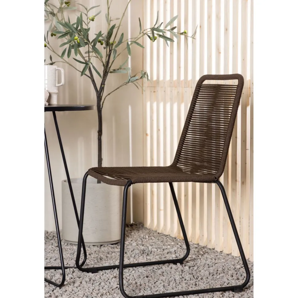 Parvekeryhmä Venture Home, ø60cm Bacong-pöytä + 2 Lindos-tuolia