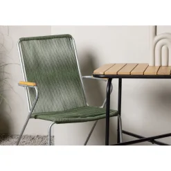 Parvekeryhmä Venture Home, 88x70cm Holmbeck-pöytä + 2 tummanharmaata Bois-tuolia