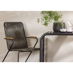 Parvekeryhmä Venture Home, 70x70cm musta Borneo-pöytä + 2 mustaa Bois-tuolia