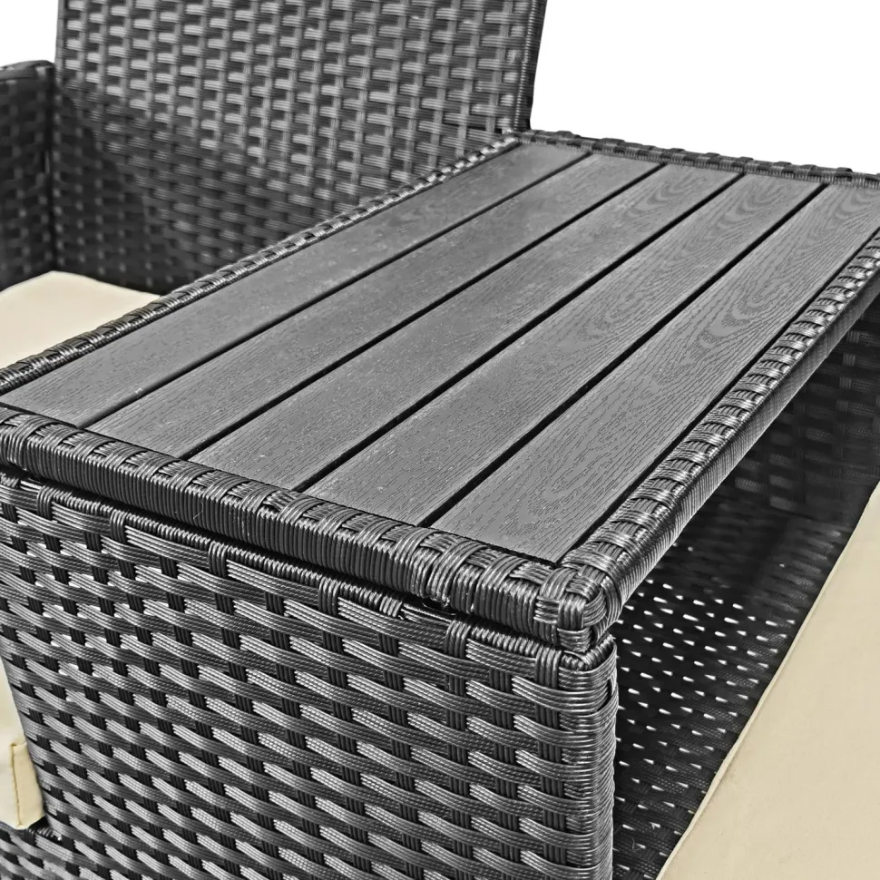 Parvekesetti AB Polar Palma 136x60x85 cm musta