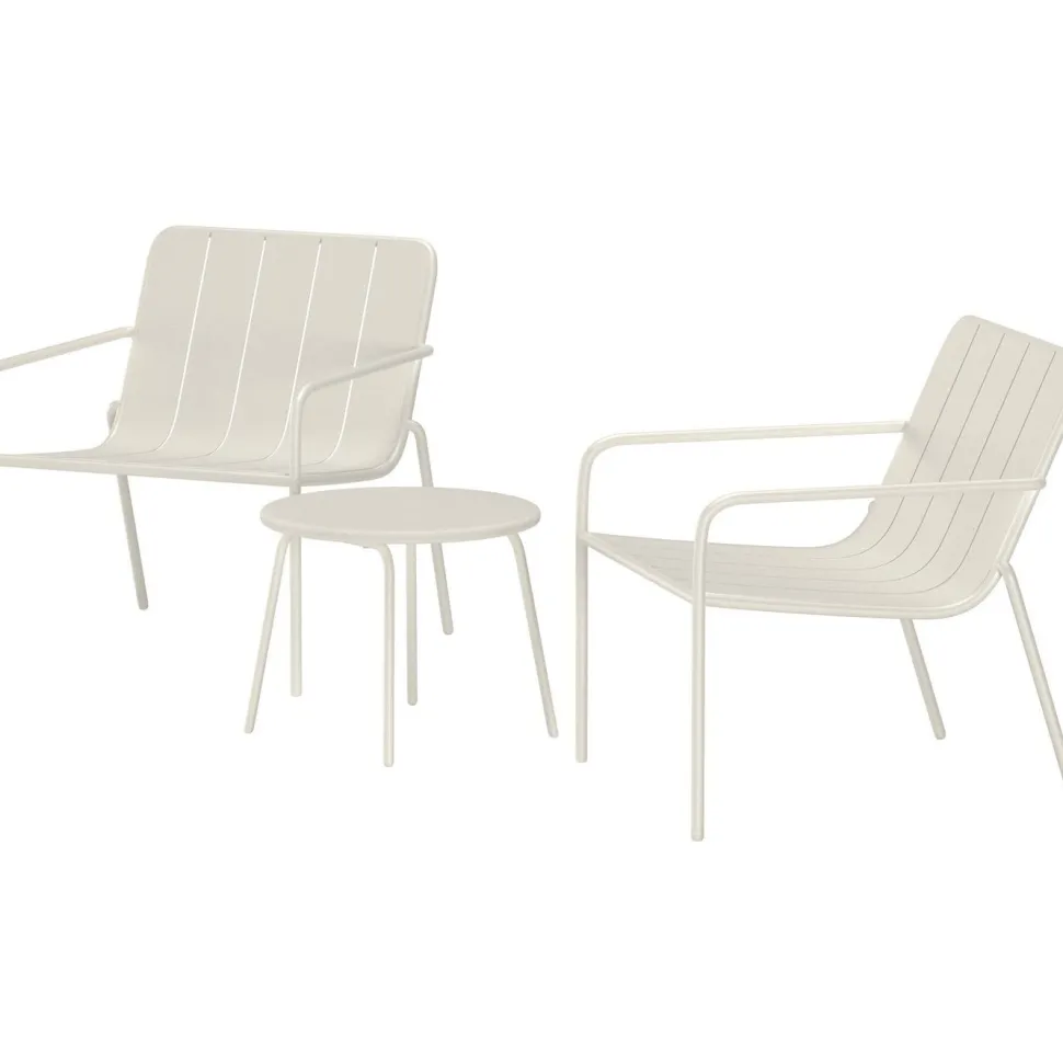 Parvekesetti Venture Home Minos, ø50cm, 2-istuttava, beige