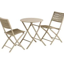 Parvekesetti House Nordic Arcas, ø60cm pöytä + 2 tuolia, taupe