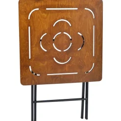 Parvekesetti Linento Garden Bistro Set 3, 2 tuolia + pöytä, kokoontaittuva, musta/pähkinä