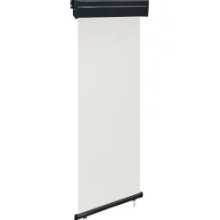 Parvekkeen sivumarkiisi 65x250 cm kerma