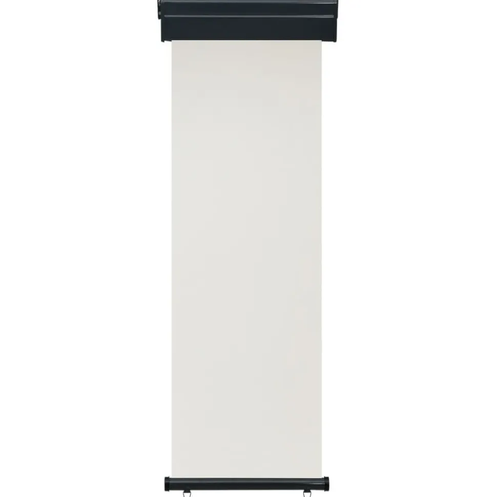 Parvekkeen sivumarkiisi 65x250 cm kerma