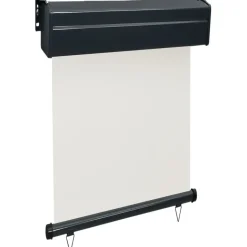 Parvekkeen sivumarkiisi 65x250 cm kerma