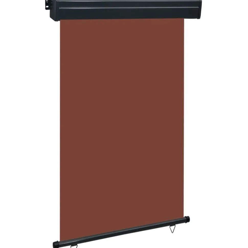 Parvekkeen sivumarkiisi 125x250 cm ruskea