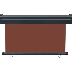 Parvekkeen sivumarkiisi 125x250 cm ruskea