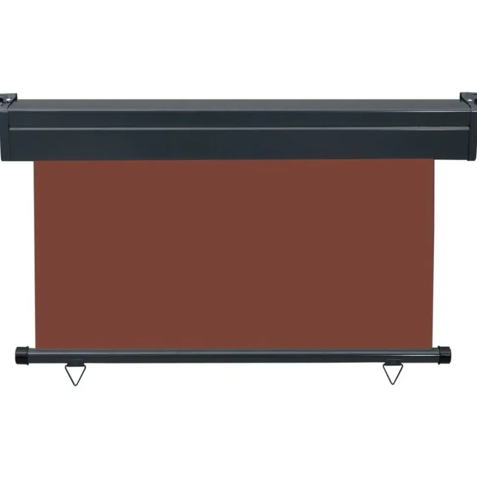 Parvekkeen sivumarkiisi 125x250 cm ruskea
