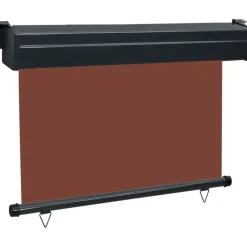 Parvekkeen sivumarkiisi 105x250 cm ruskea