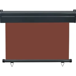 Parvekkeen sivumarkiisi 105x250 cm ruskea