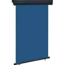 Parvekkeen sivumarkiisi 125x250 cm sininen